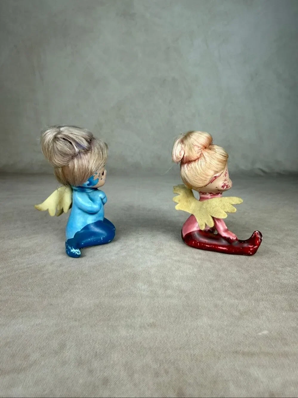 Vintage Pixie Elf Angel Figurines READ Rare 1970s